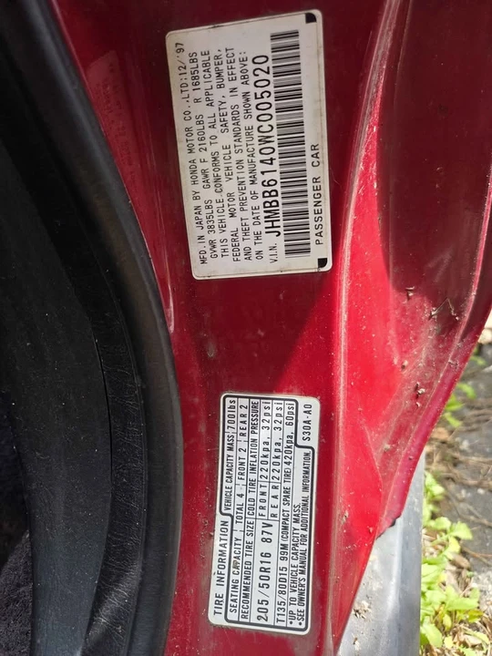 1998 Honda Prelude 5th Gen - Image 8 of 12