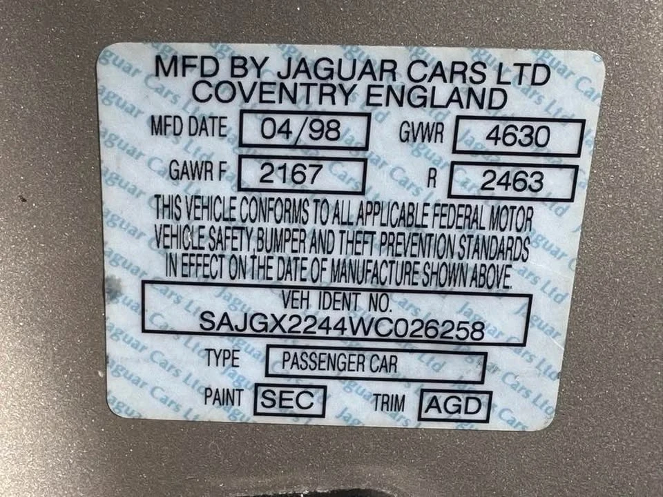1998 Jaguar X100 XK8 - Image 18 of 18