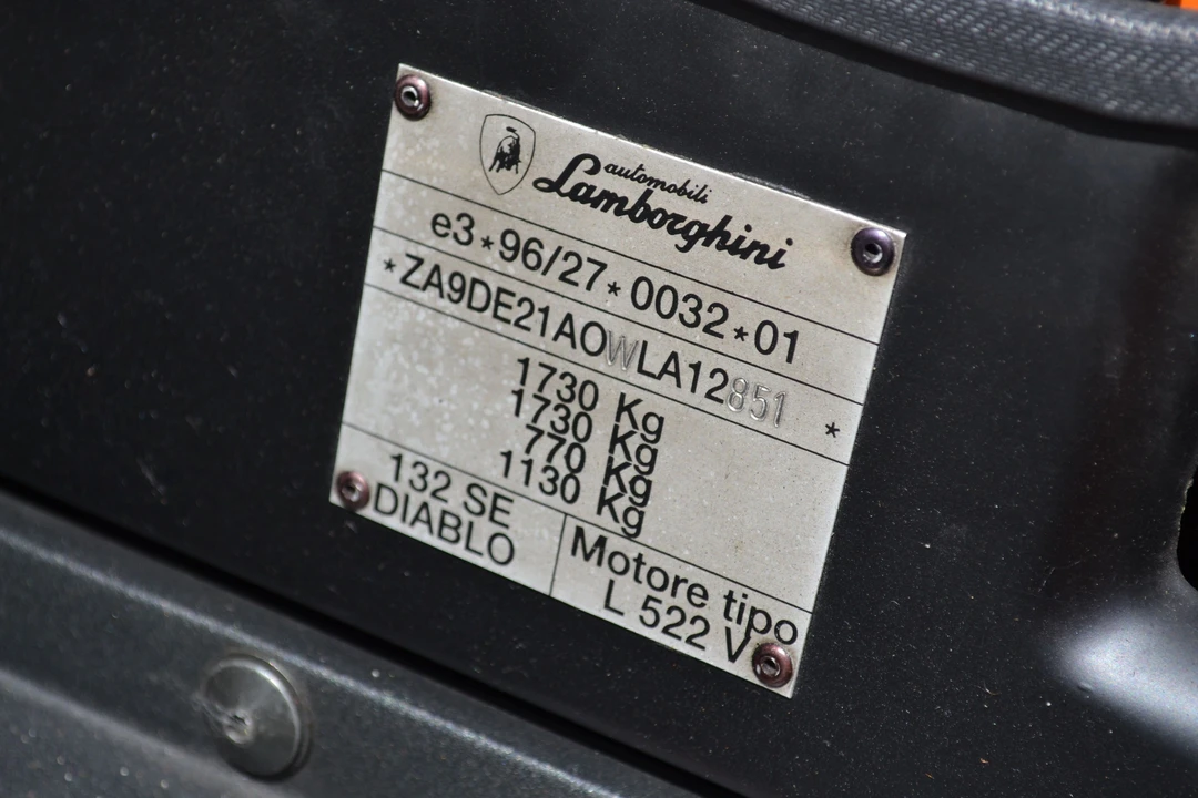 1998 Lamborghini Diablo SV - Image 7 of 19
