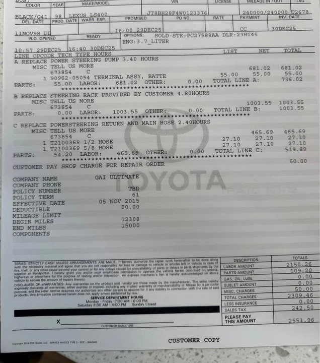 1998 Lexus LS 2nd Gen - Image 19 of 20