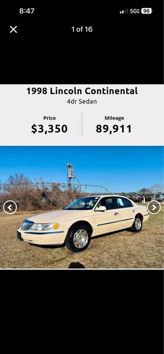 1998 Lincoln Continental 9th Gen - Image 8 of 10
