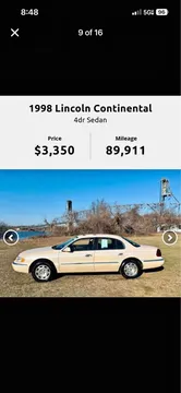 1998 Lincoln Continental Black Label Sedan 4D
