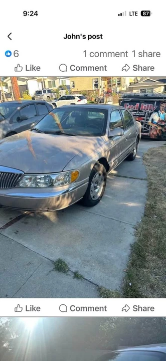 1998 Lincoln Continental 9th Gen - Image 2 of 2