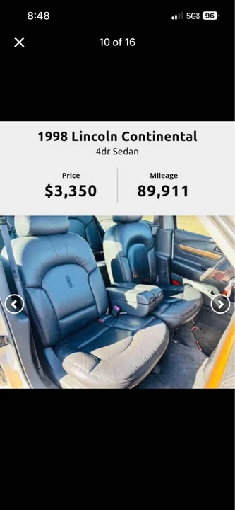 1998 Lincoln Continental 9th Gen - Image 10 of 10