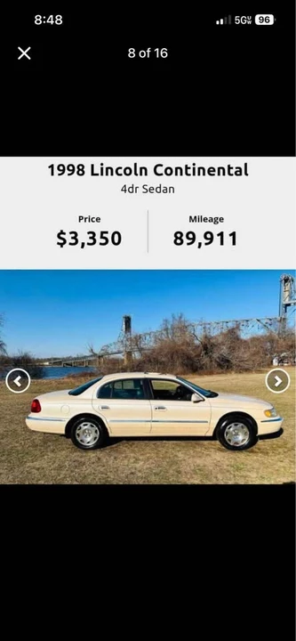 1998 Lincoln Continental 9th Gen - Image 2 of 10
