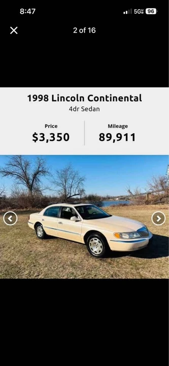 1998 Lincoln Continental 9th Gen - Image 7 of 10