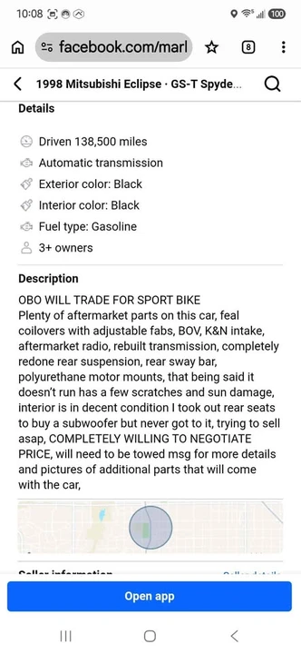 1998 Mitsubishi Eclipse 2nd Gen - Image 9 of 9