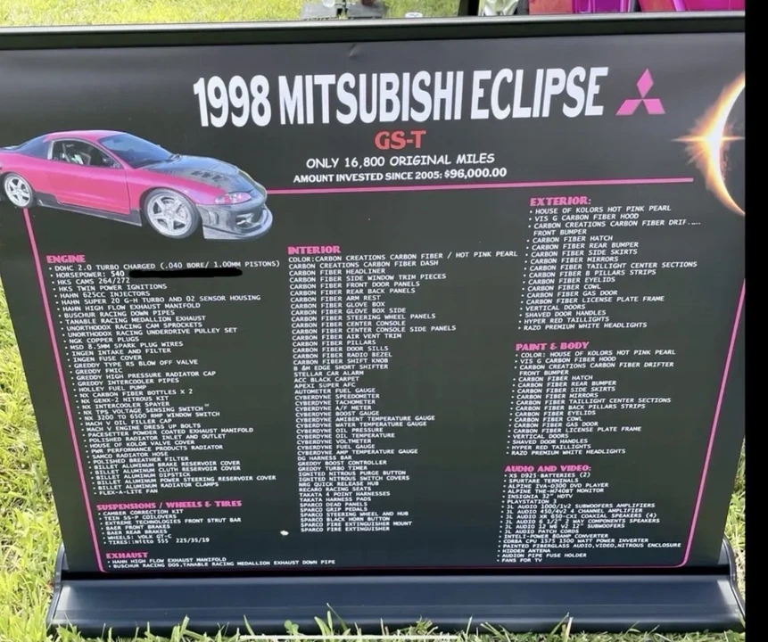 1998 Mitsubishi Eclipse 2nd Gen - Image 10 of 10