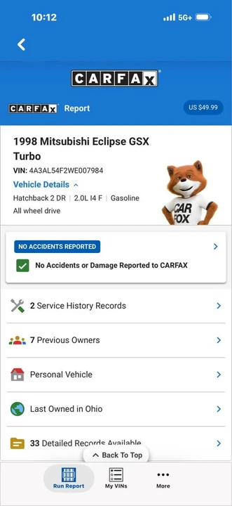 1998 Mitsubishi Eclipse 2nd Gen - Image 11 of 11