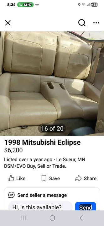 1998 Mitsubishi Eclipse 2nd Gen - Image 5 of 6