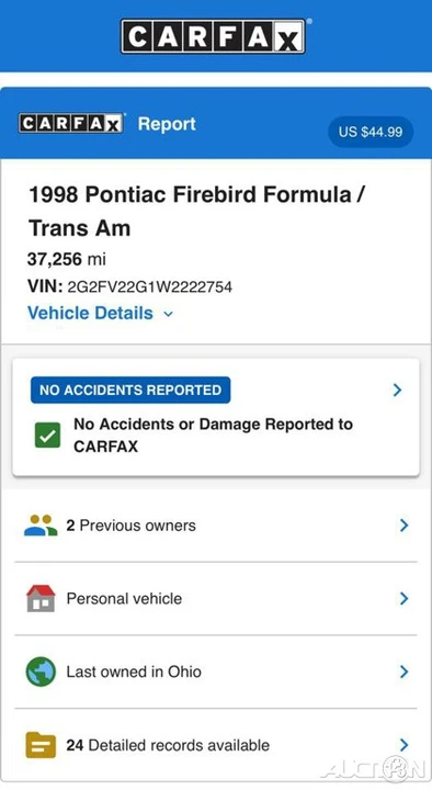 1998 Pontiac Firebird Formula 4th Gen - Image 18 of 24