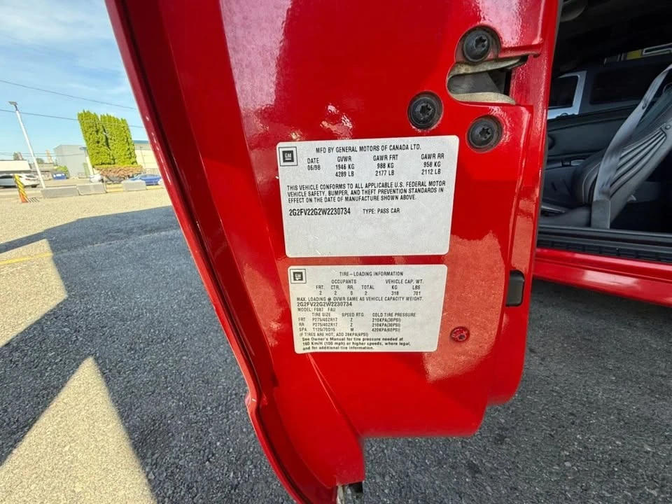 1998 Pontiac Firebird Formula 4th Gen - Image 11 of 20