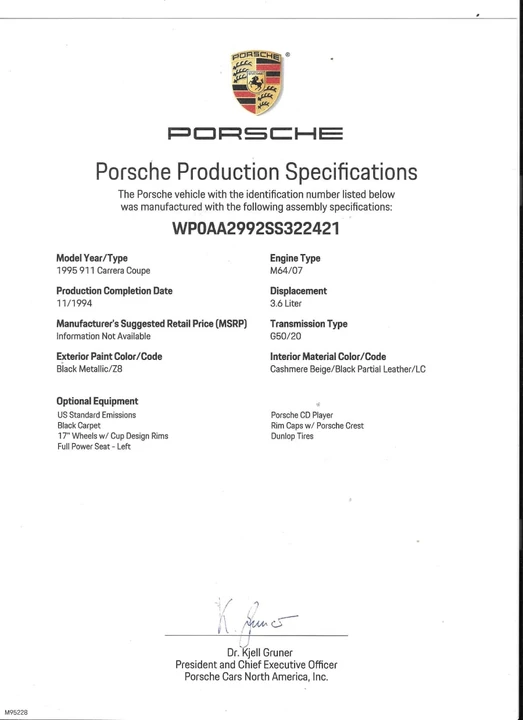 1998 Porsche 993 Carrera S - Image 20 of 21