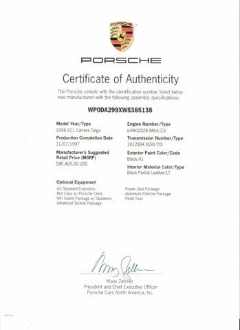 1998 Porsche 993 Carrera - Image 12 of 31