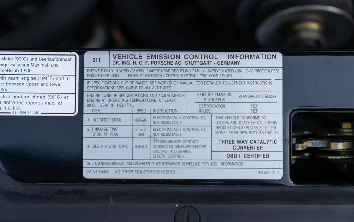 1998 Porsche 993 Carrera S - Image 23 of 31