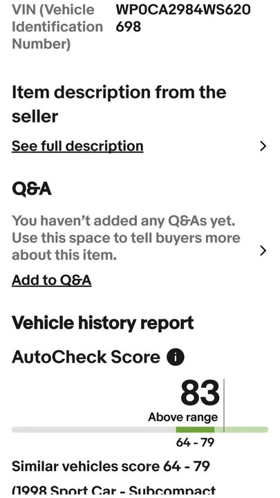 1998 Porsche 986 Boxster - Image 20 of 20