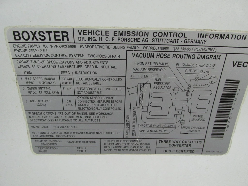 1998 Porsche 986 Boxster - Image 17 of 19