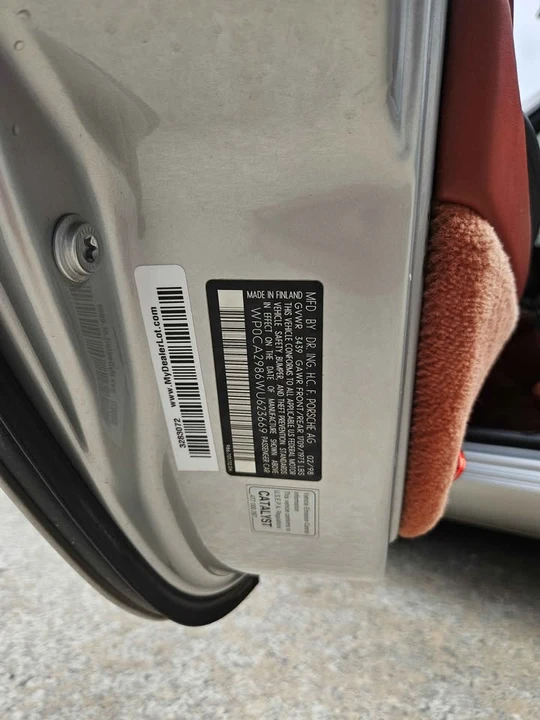 1998 Porsche 986 Boxster - Image 17 of 17
