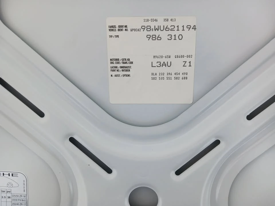 1998 Porsche 986 Boxster - Image 12 of 12