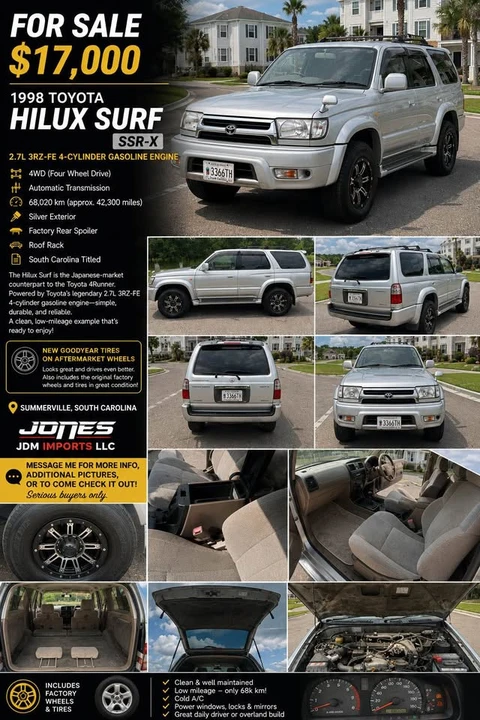 1998 Toyota 4Runner 3rd Gen - Image 2 of 20