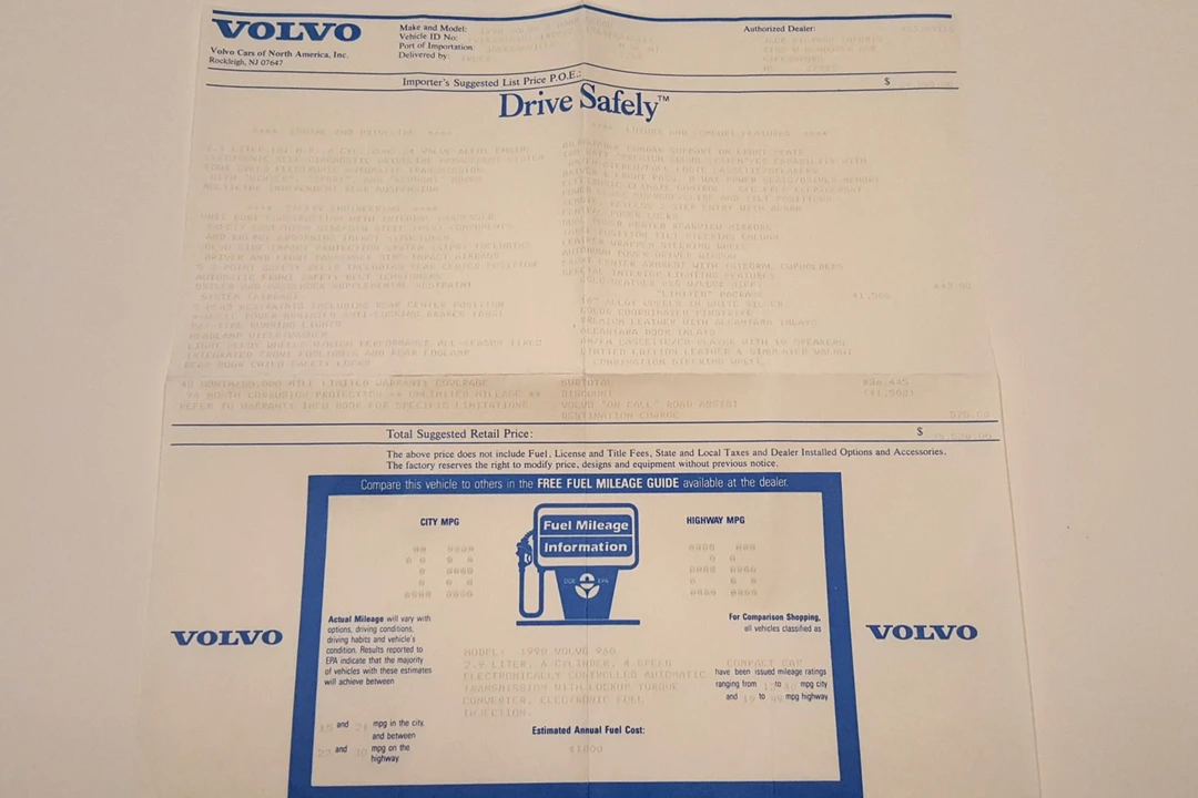 1998 Volvo 960 - Image 8 of 8