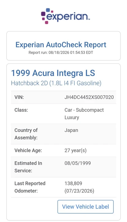1999 Acura Integra 3rd Gen - Image 13 of 20