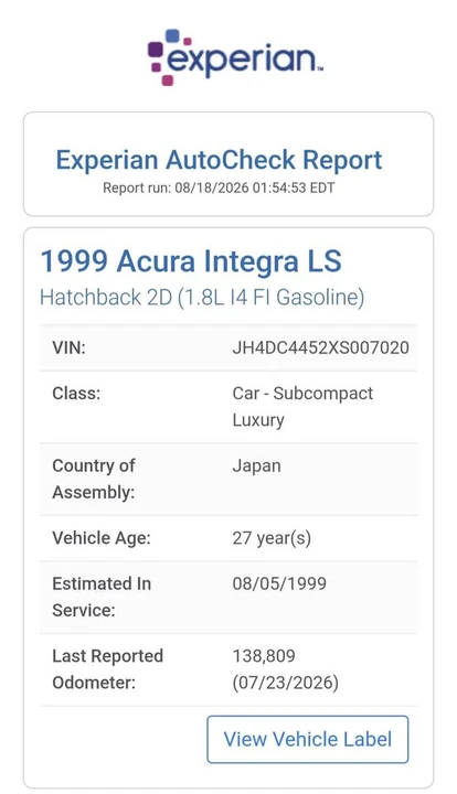 1999 Acura Integra 3rd Gen - Image 17 of 20
