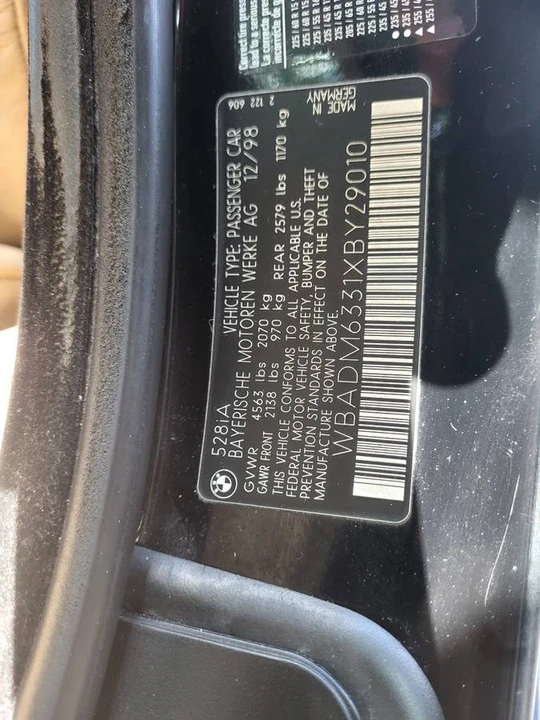 1999 BMW E39 5 Series - Image 11 of 24