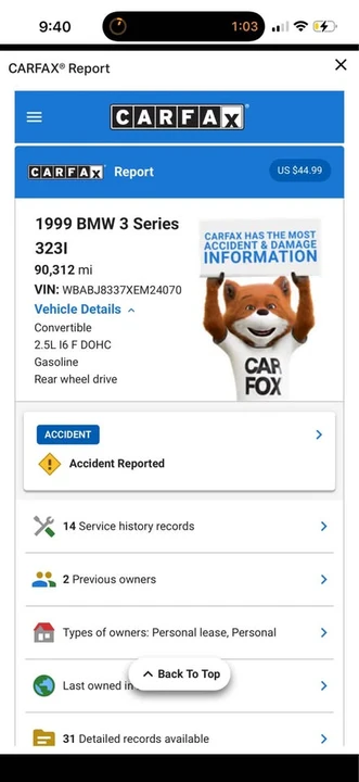 1999 BMW E46 3 Series - Image 11 of 15