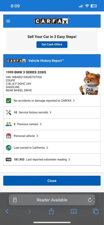 1999 BMW E36 3 Series - Image 6 of 7