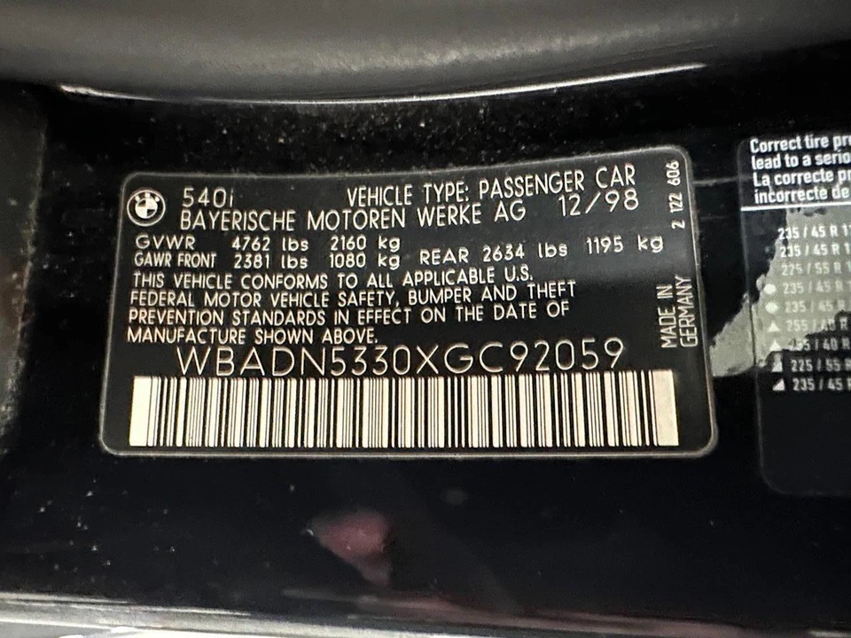 1999 BMW E39 5 Series - Image 28 of 31