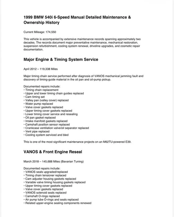 1999 BMW E39 540i - Image 9 of 17