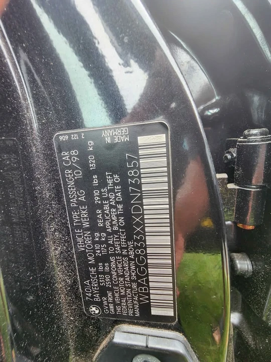 1999 BMW E38 7 Series - Image 16 of 16