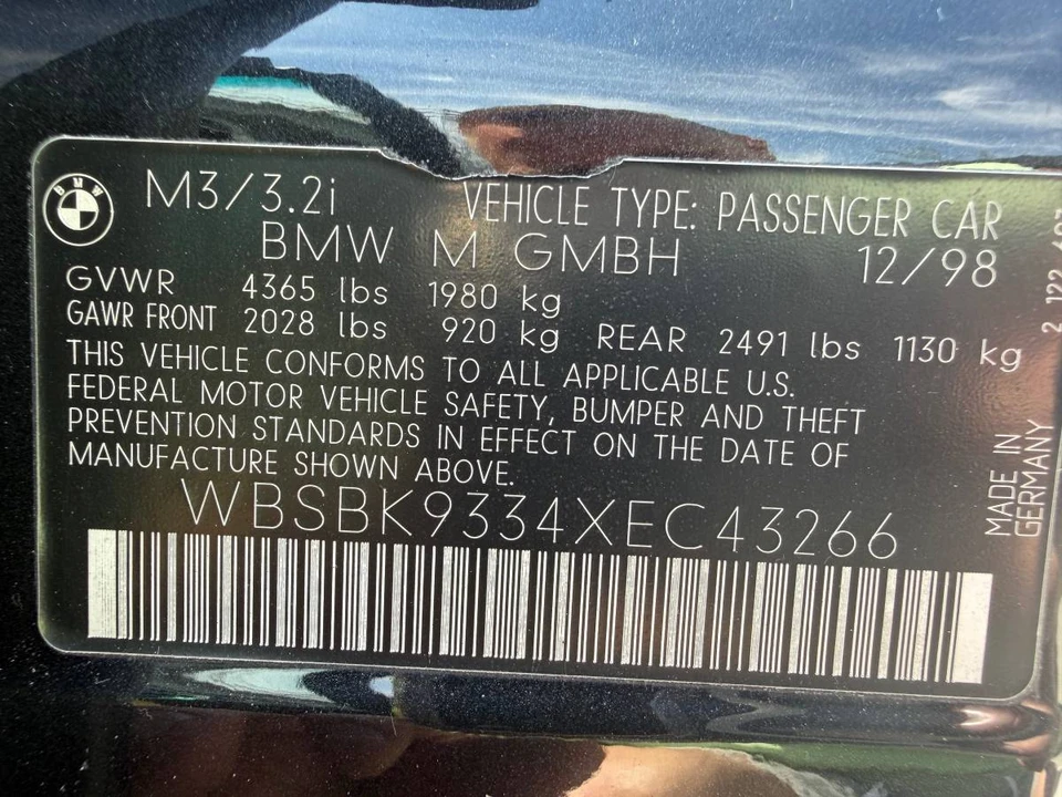 1999 BMW E36 M3 - Image 23 of 24