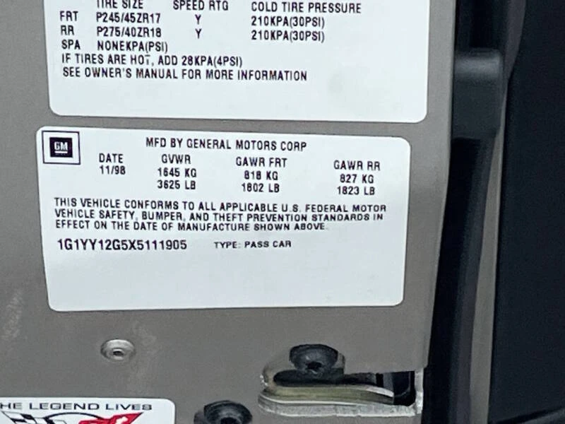 1999 Chevrolet Corvette C5 - Image 22 of 22