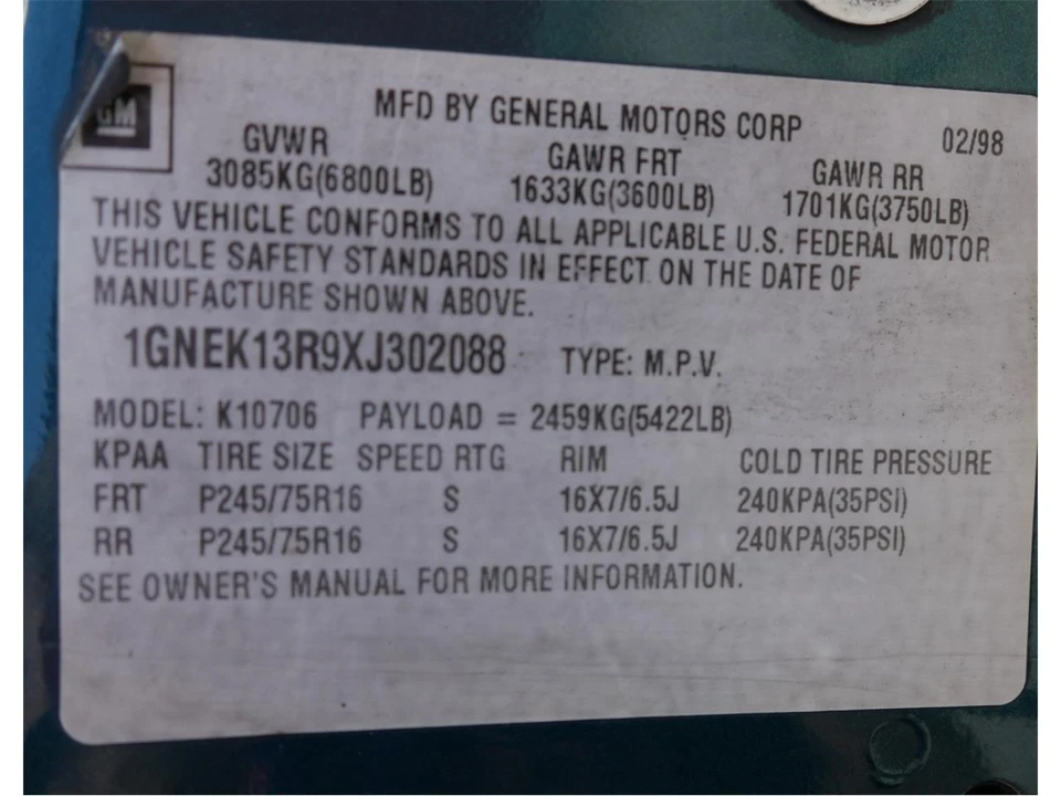 1999 Chevrolet Tahoe 1st Gen - Image 7 of 31