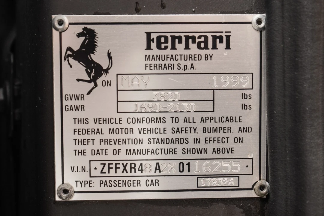 1999 Ferrari F355 Spider - Image 20 of 21