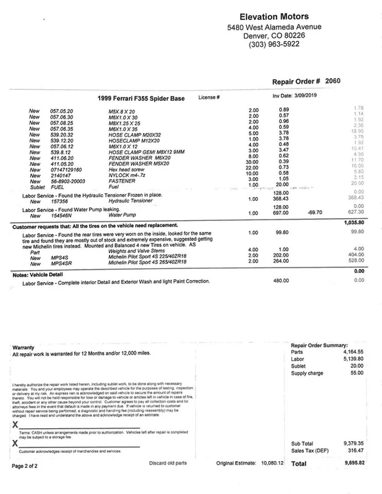 1999 Ferrari F355 - Image 18 of 19