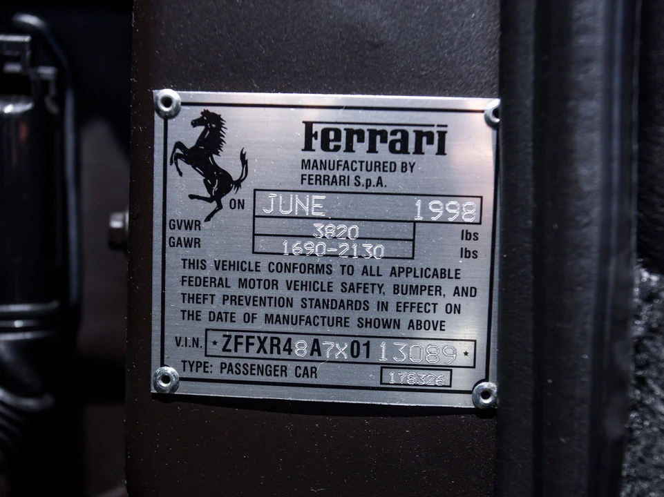 1999 Ferrari F355 Spider - Image 18 of 31