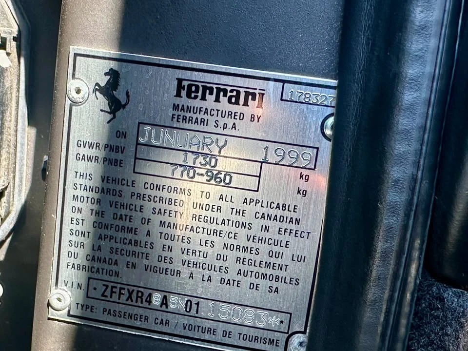1999 Ferrari F355 - Image 9 of 13