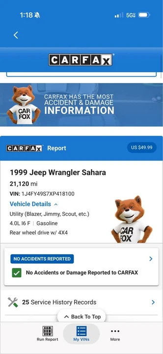 1999 Jeep TJ Wrangler - Image 14 of 20