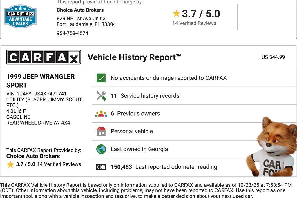 1999 Jeep TJ Wrangler - Image 2 of 21