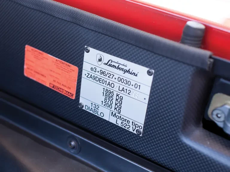 1999 Lamborghini Diablo VT - Image 29 of 31