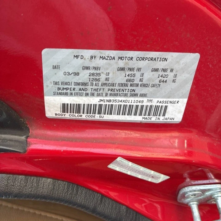 1999 Mazda NB MX-5 Miata - Image 11 of 20