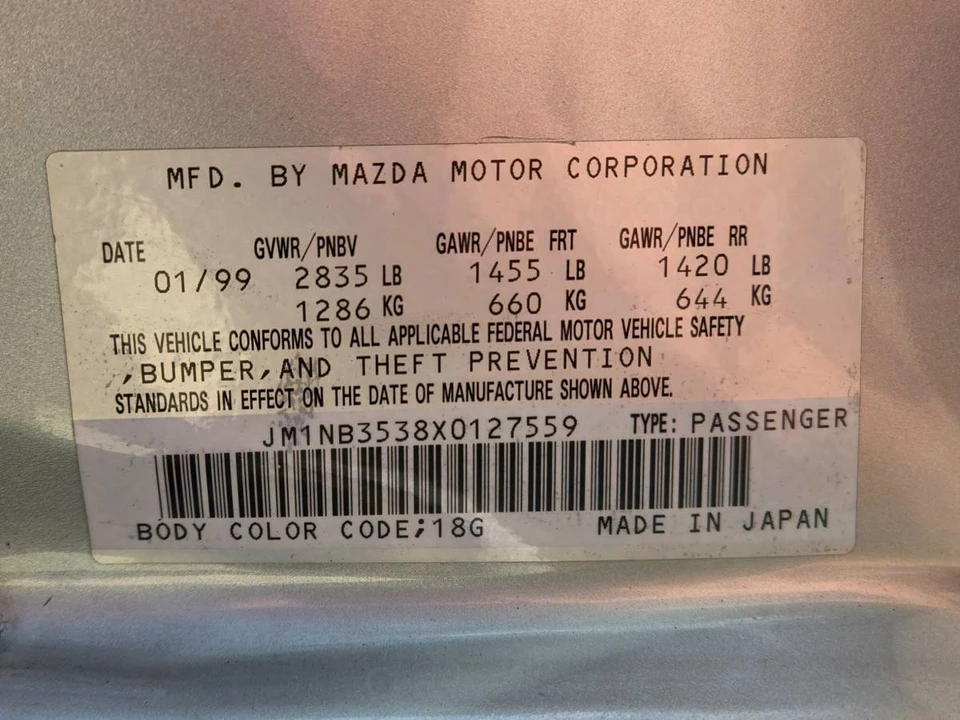 1999 Mazda NB MX-5 Miata - Image 15 of 16