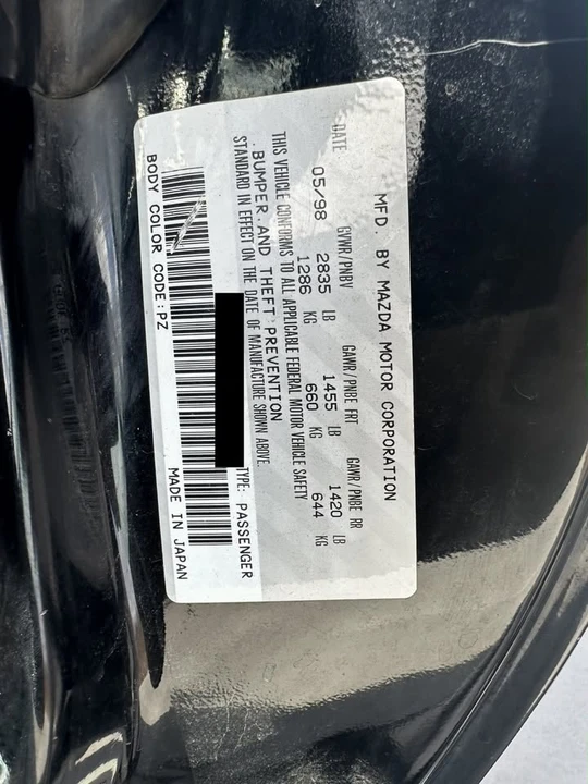 1999 Mazda NB MX-5 Miata - Image 7 of 11