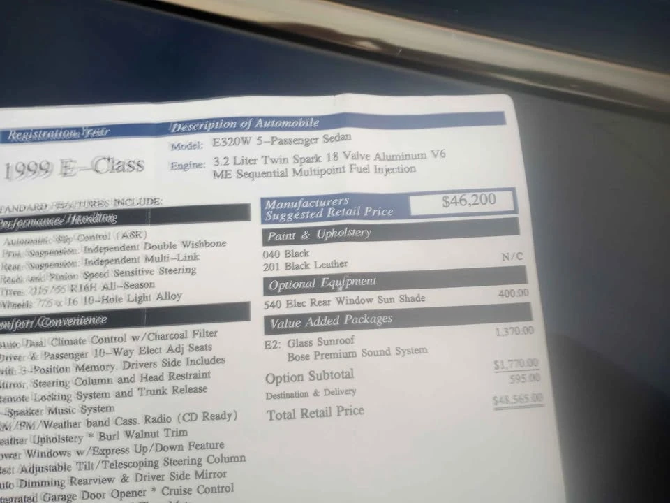 1999 Mercedes-Benz W210 E-Class - Image 3 of 6