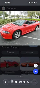 1999 Mitsubishi Eclipse SE Spyder Convertible 2D