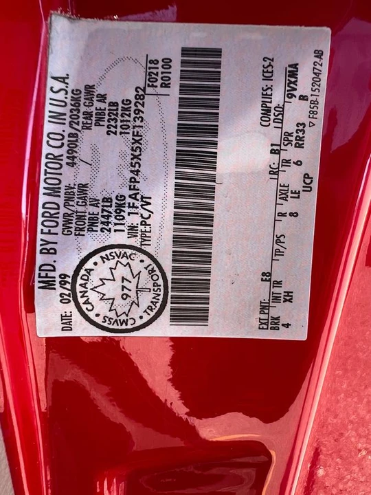 1999 Ford SN95 Mustang - Image 10 of 22
