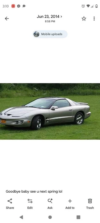 1999 Pontiac Firebird 4th Gen - Image 2 of 3